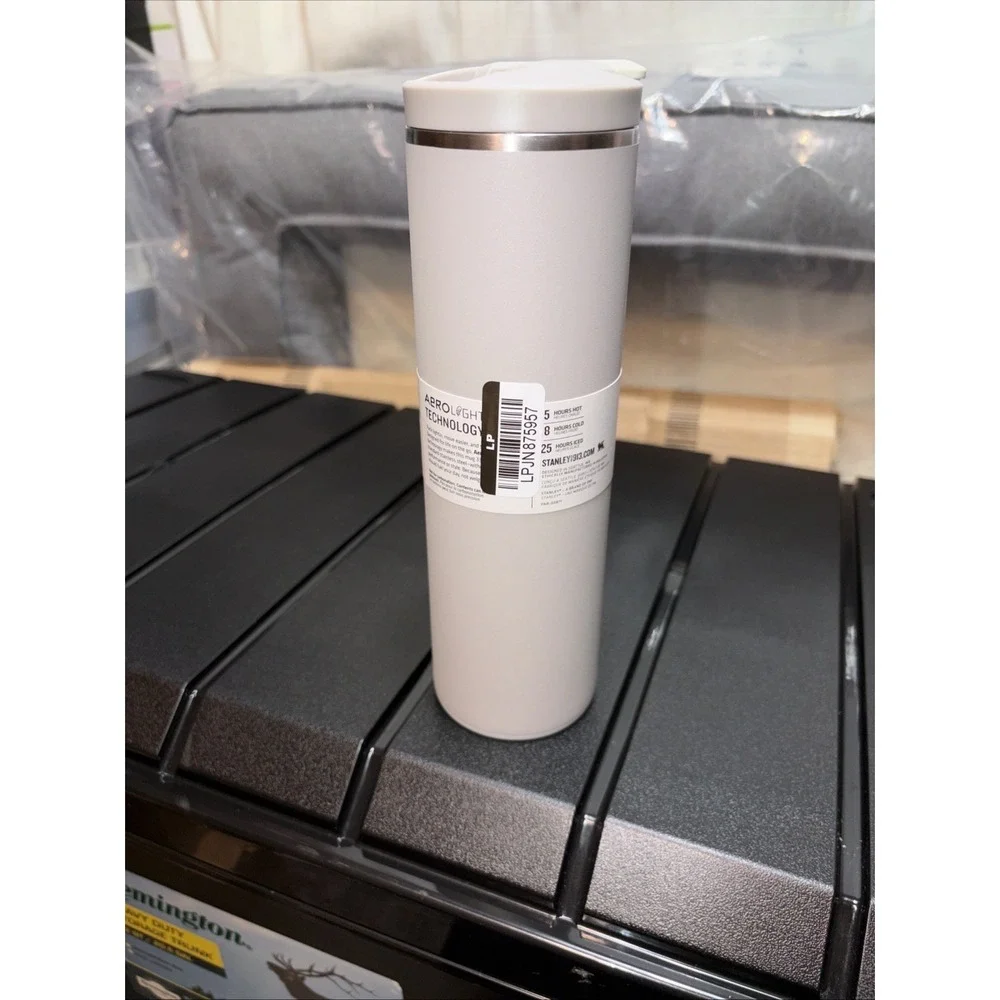 Stanley Aerolight Transit 16oz Stainless‎ Steel Vacuum Seal Water Bottle Ash NWT - Picture 3 of 4